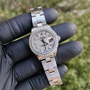 🚨sale🚨 Rolex Ladies 26mm Datejust White MOP Diamond oyster steel